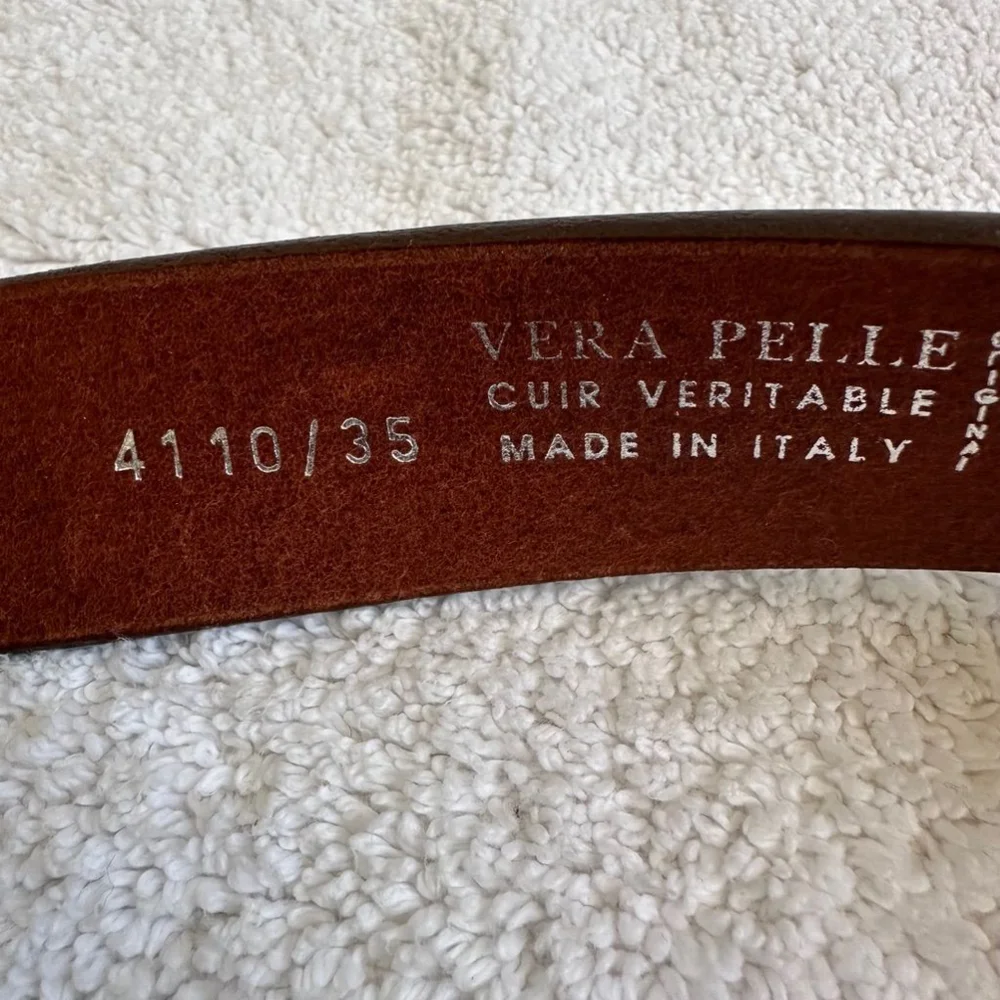Men's Antonio de Patrizi Brown Leather Belt Size 41/110/35